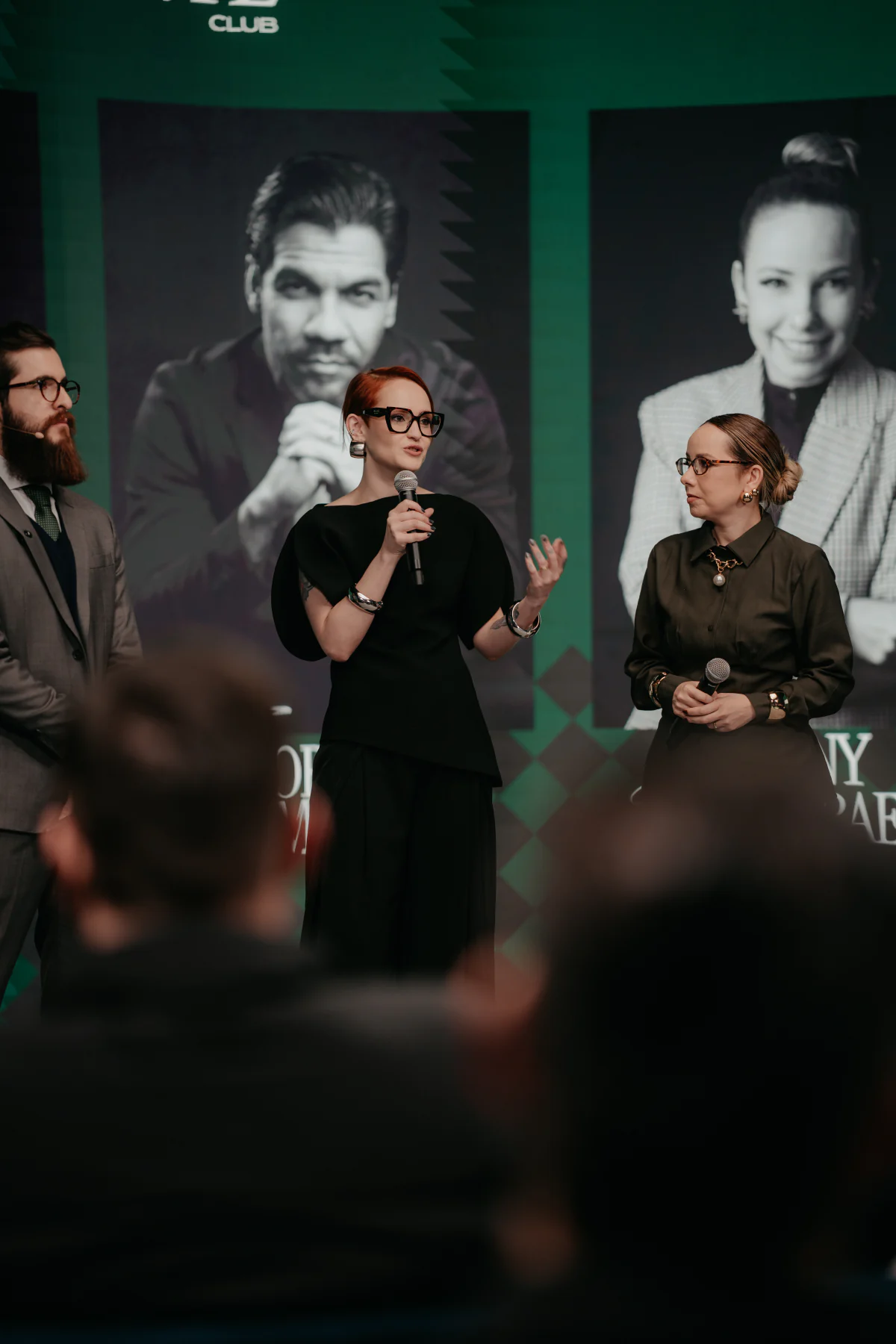 Mentores no palco durante a imersão